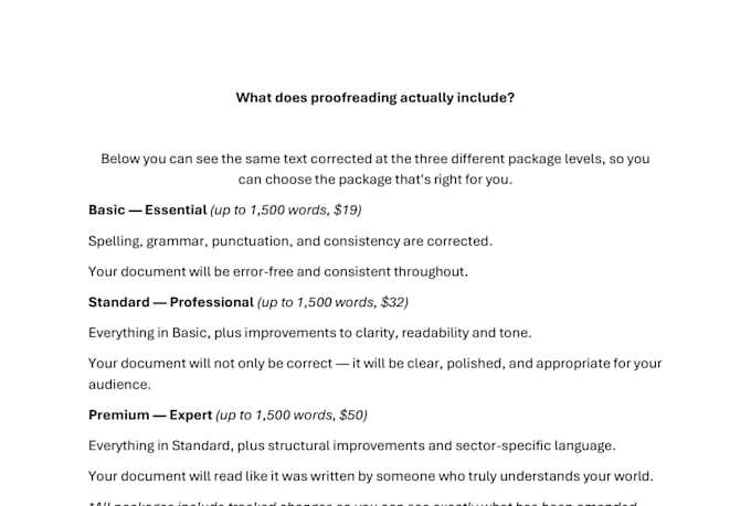 proofread your ngo, charity or sustainability report